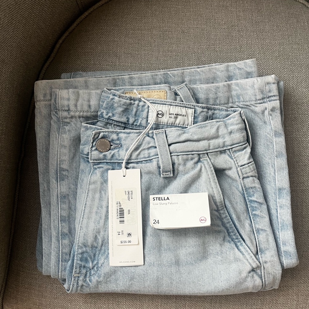 AG Stella Jean. Low Slung Palazzo in color Idol. Size 24.